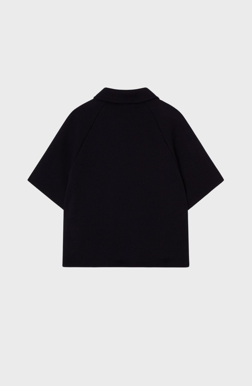 Gertrude Short Knitted Wool Cape Marine