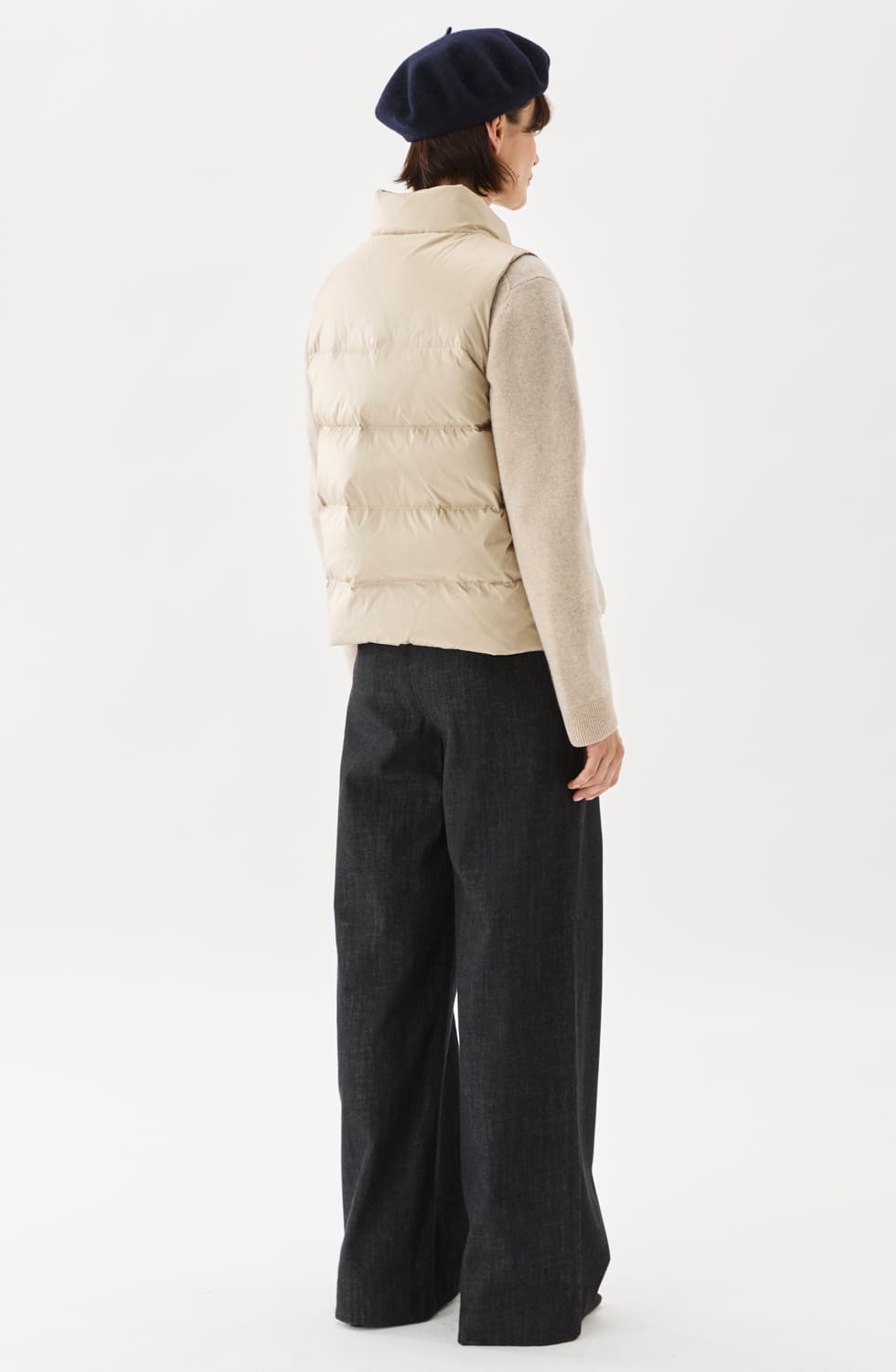 Amy Down Vest Light Beige