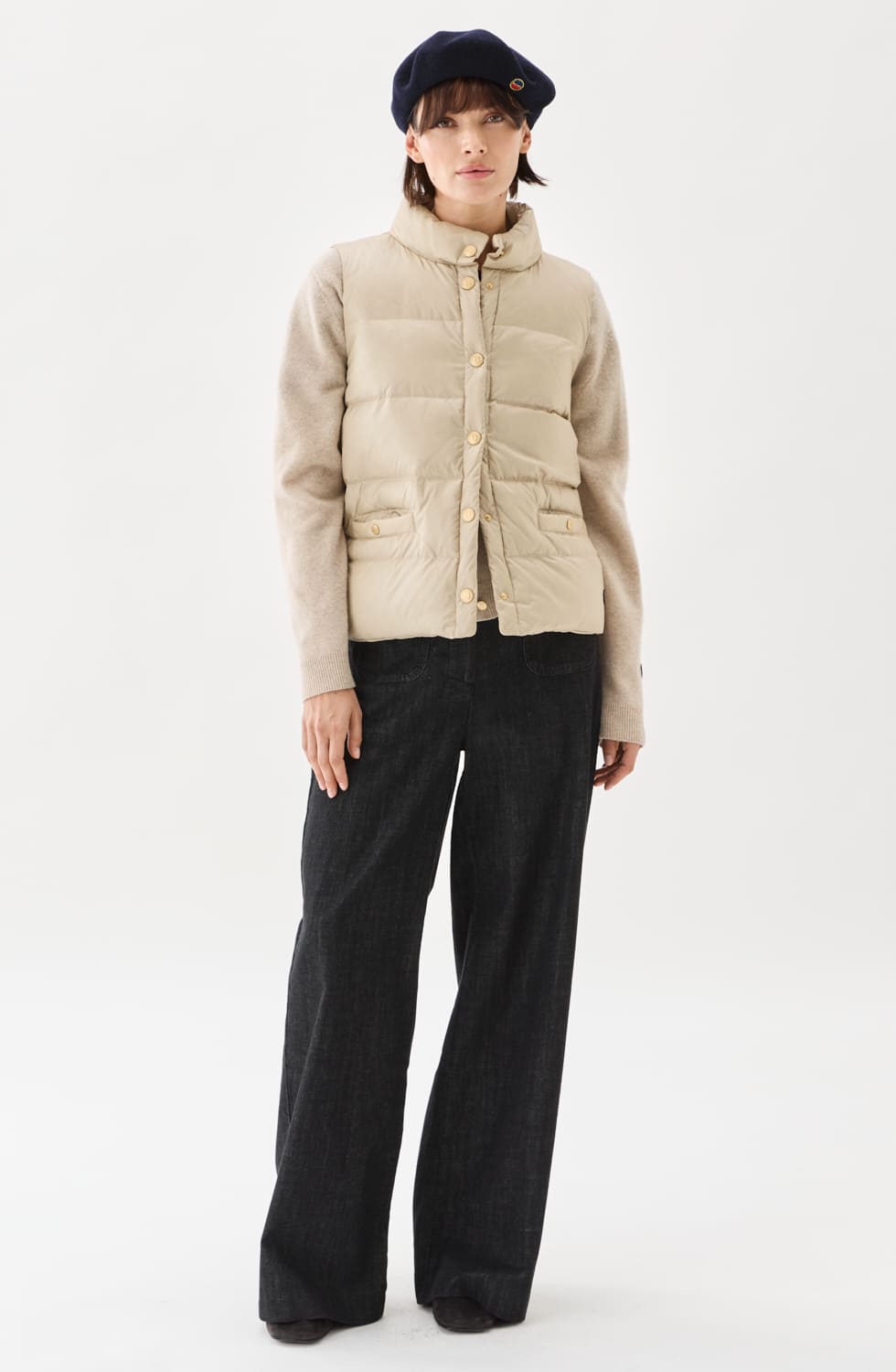 Amy Down Vest Light Beige