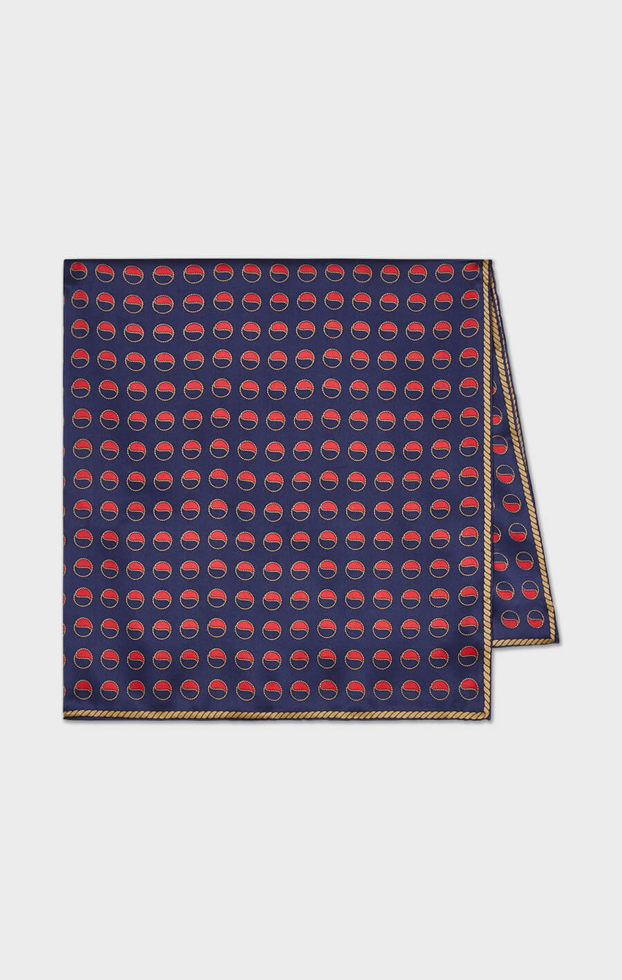 Busnel Silk Scarf Logo Print Big