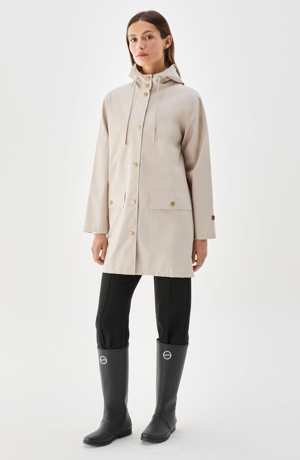 Britte regnjacka beige