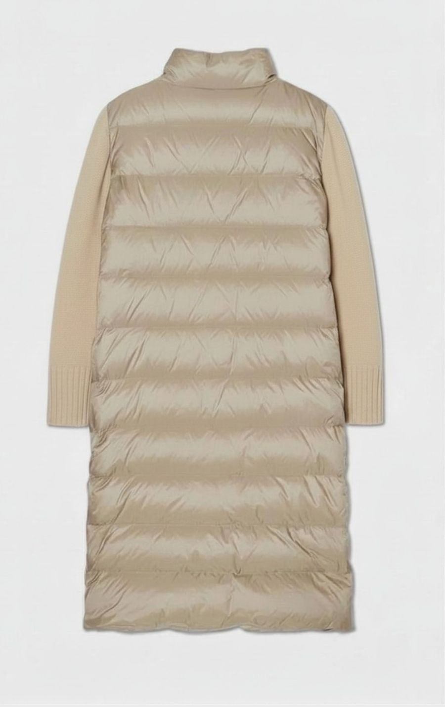 Celia lång dunkappa beige