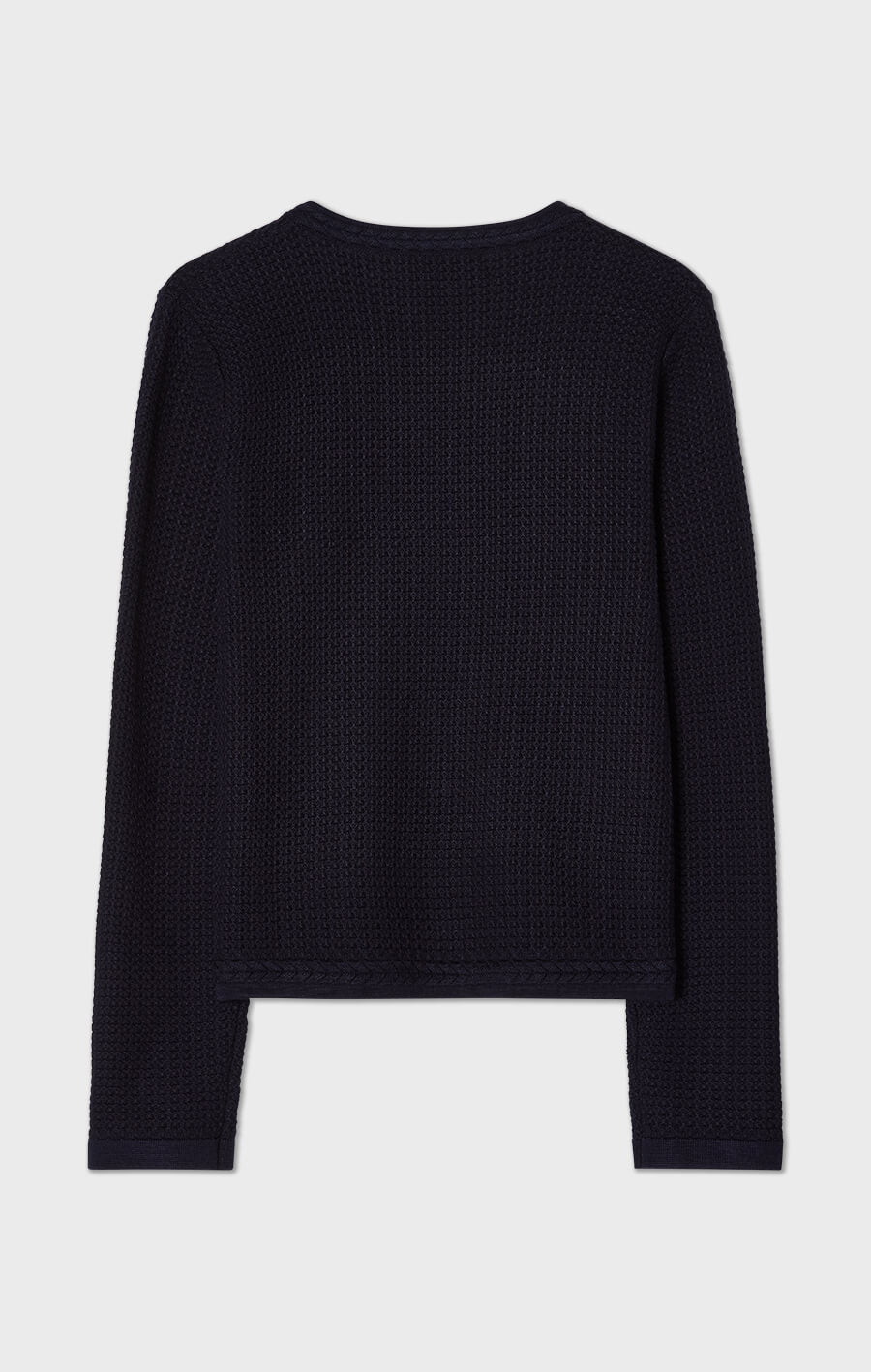 Estelle Textured Cotton Cardigan Marine