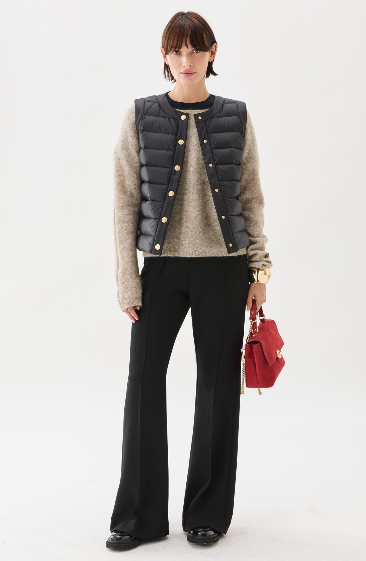 Ina Down Vest Black