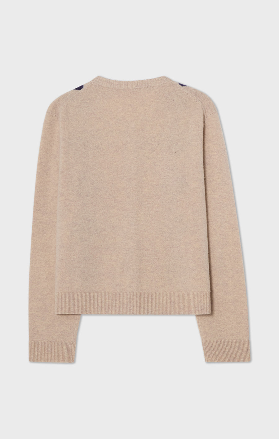 Julia Checked Cardigan Oat/Plum