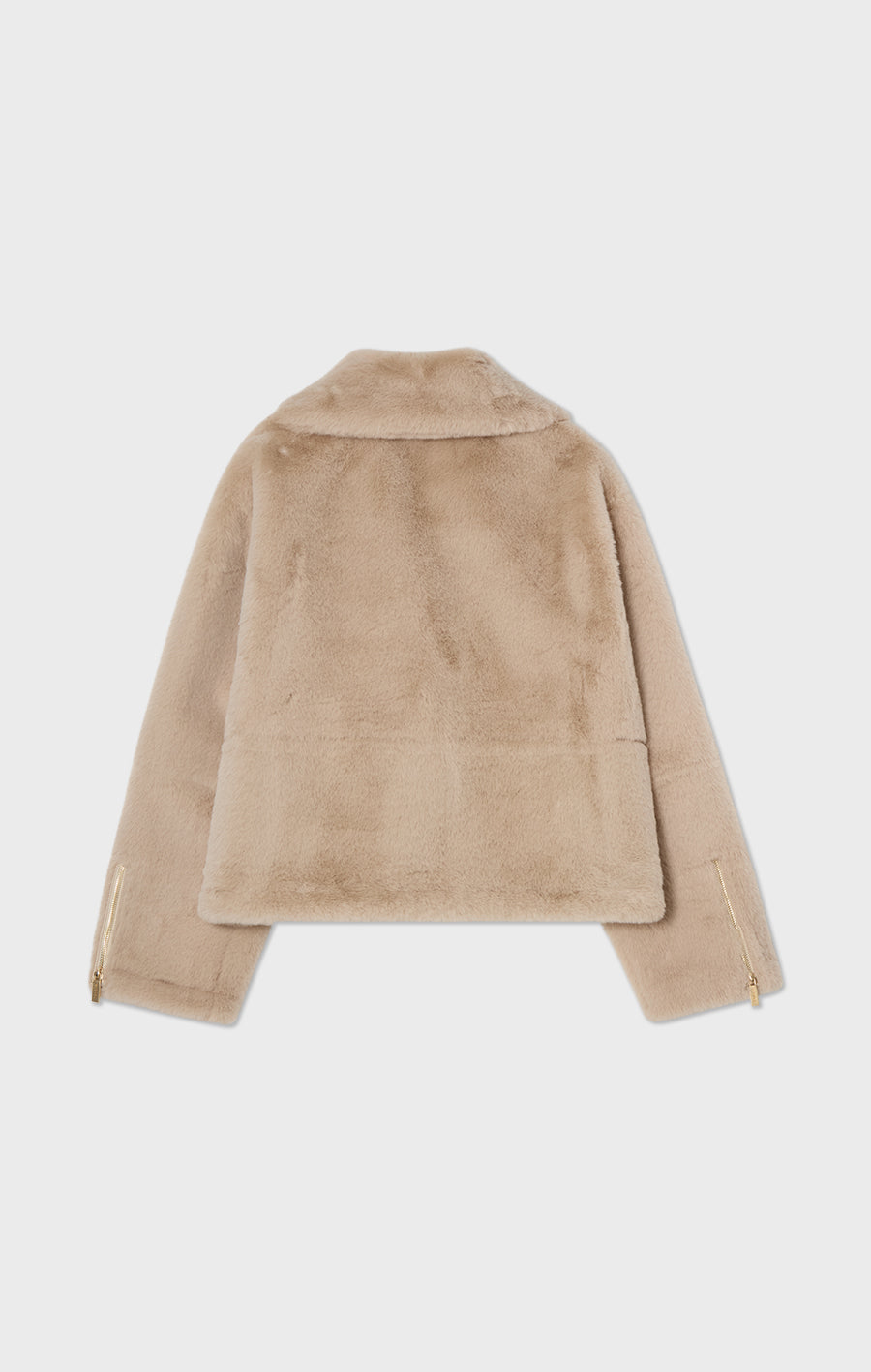 Mimi Fuskpäls jacka ljusbeige