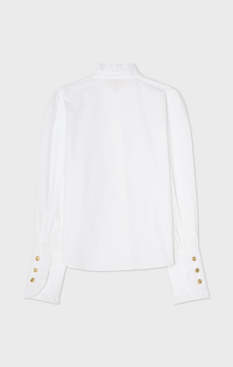 Maira blus i poplin vit