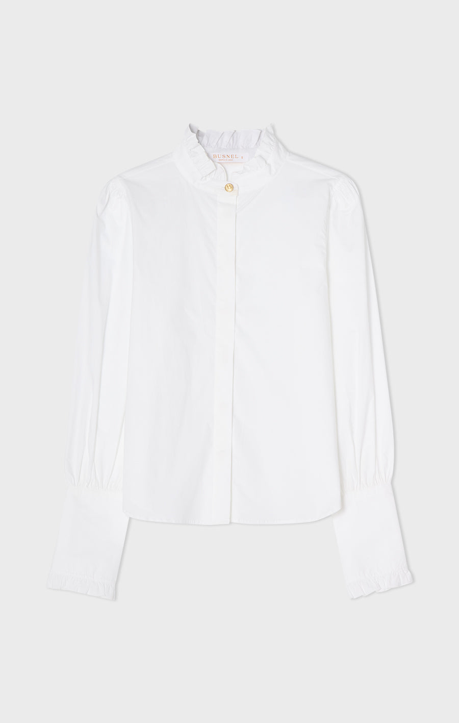 Maira blus i poplin vit