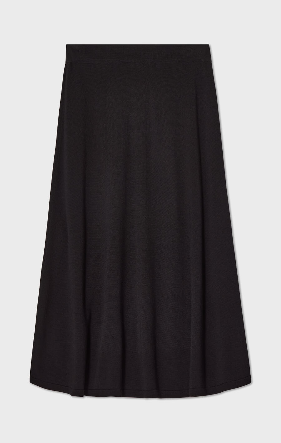 Maja Knitted Wool Skirt Black