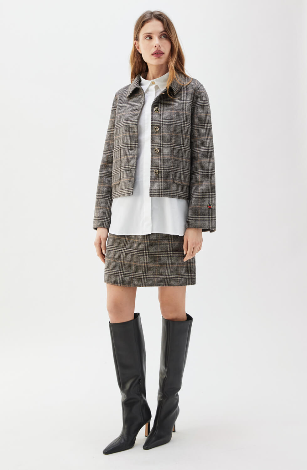 Mathilde Checked Jacket Antracite Check