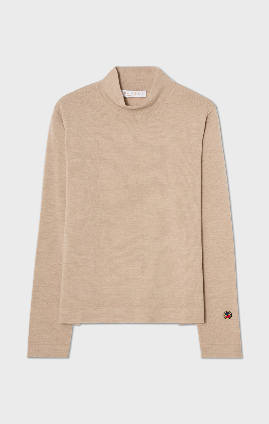 Odette polotröja i merinoull Beige