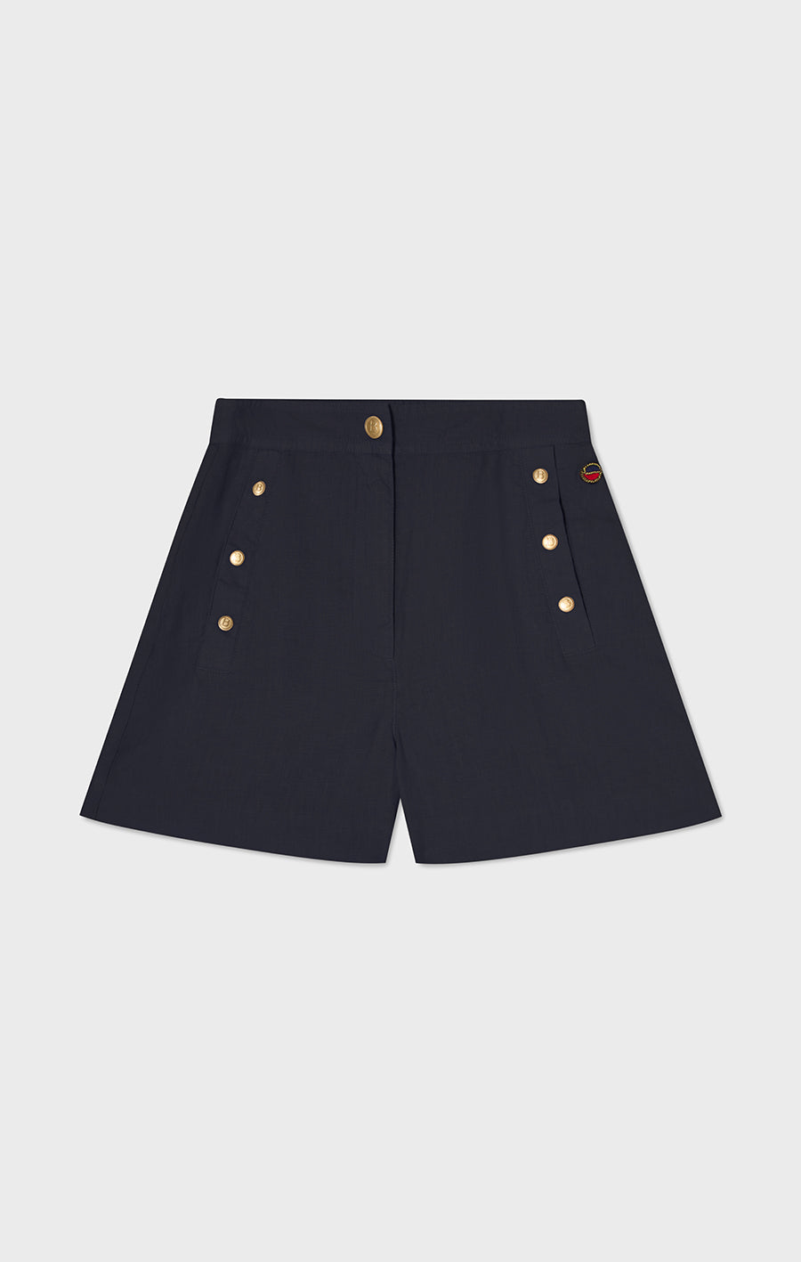 Pixie shorts i linne mörkblå