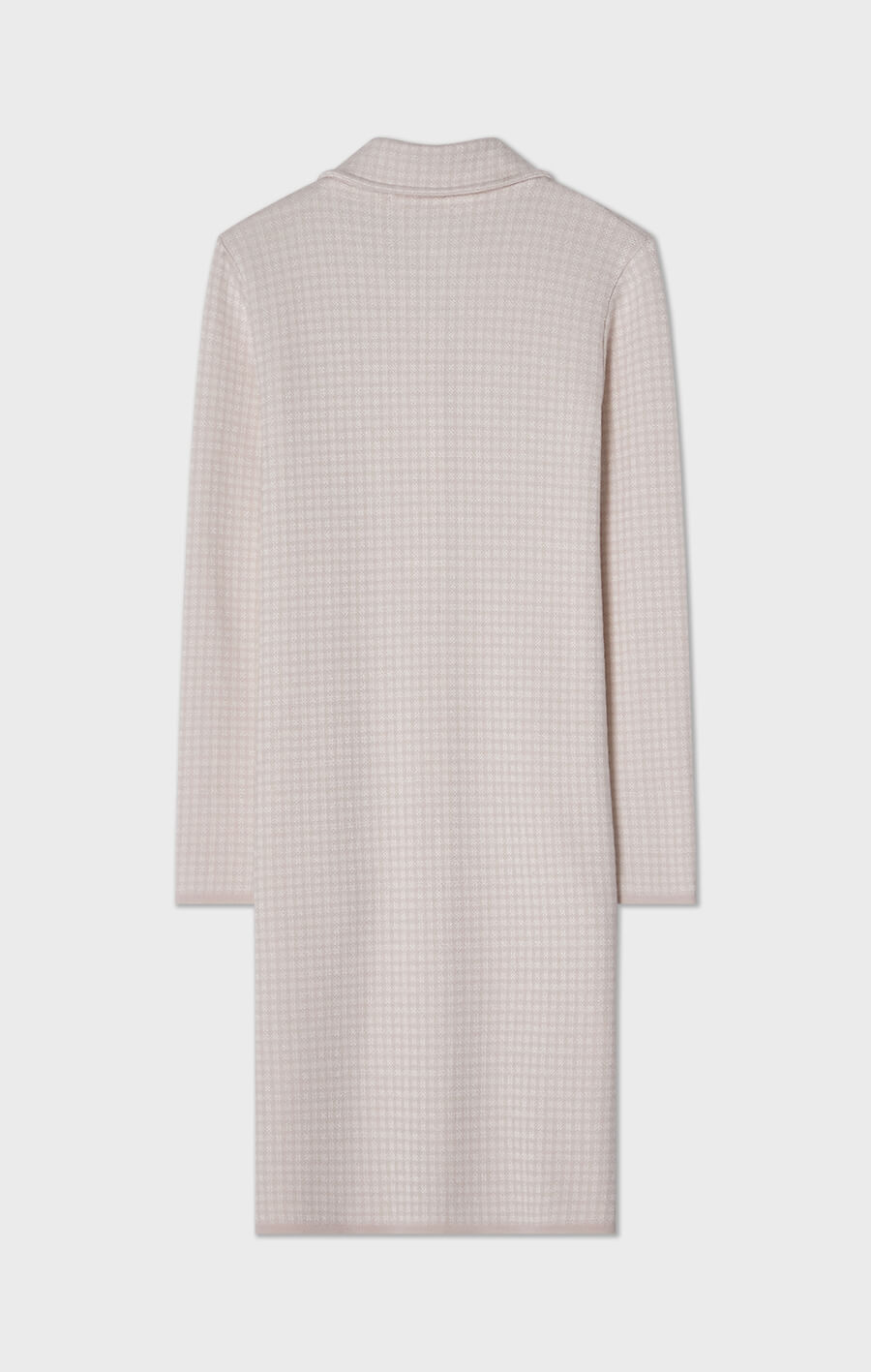 Rosale Knitted Coat Pepita Light Rose
