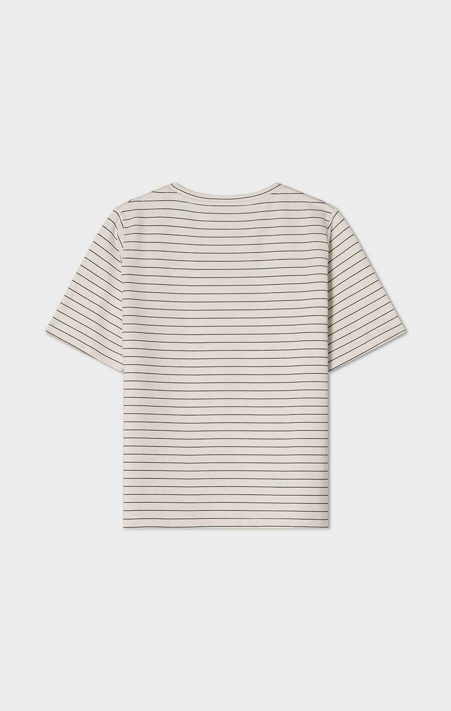 Tessa Stripe Cotton T-shirt Ecru/Black
