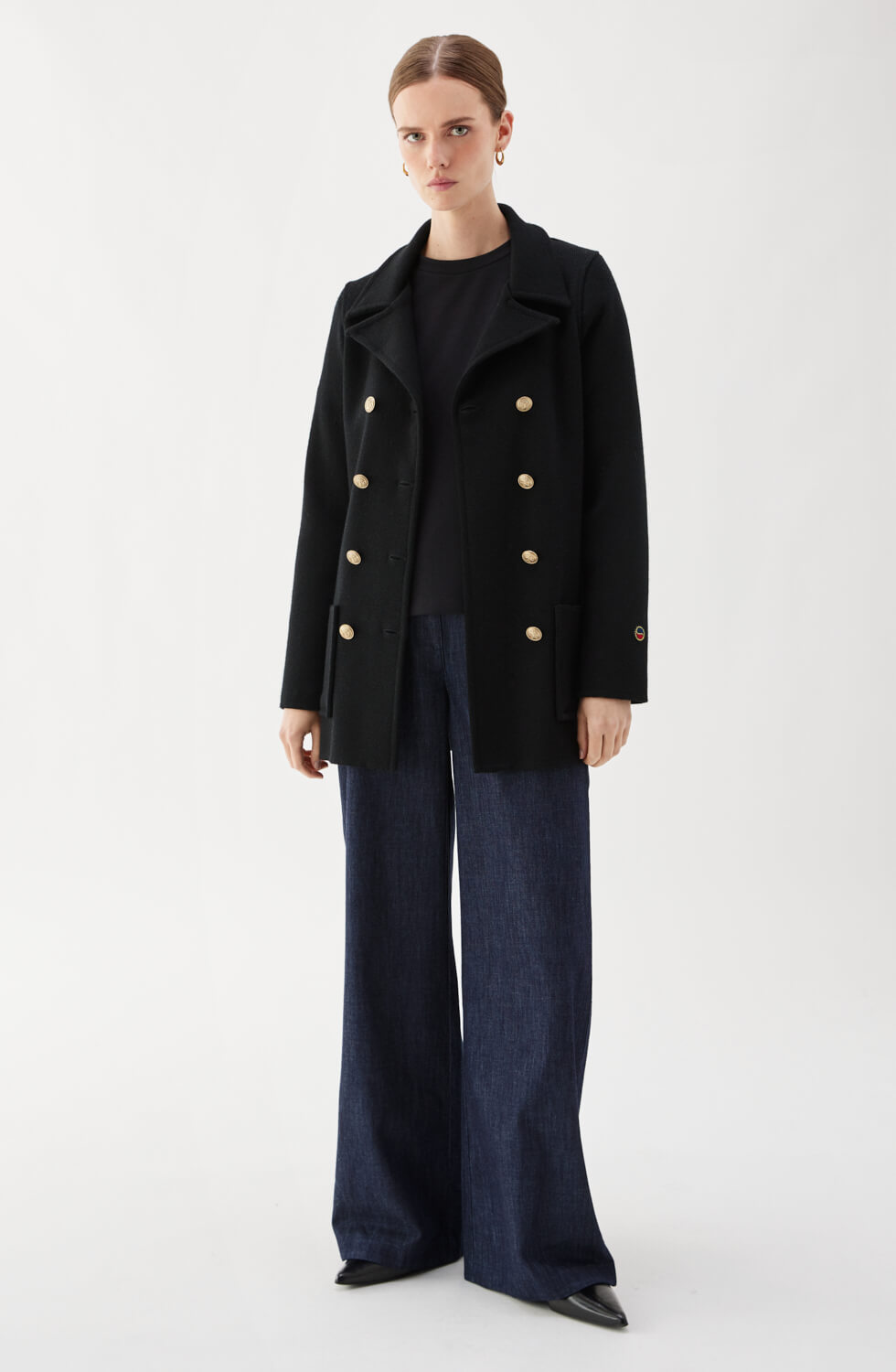 Victoria Knitted Wool Jacket Black