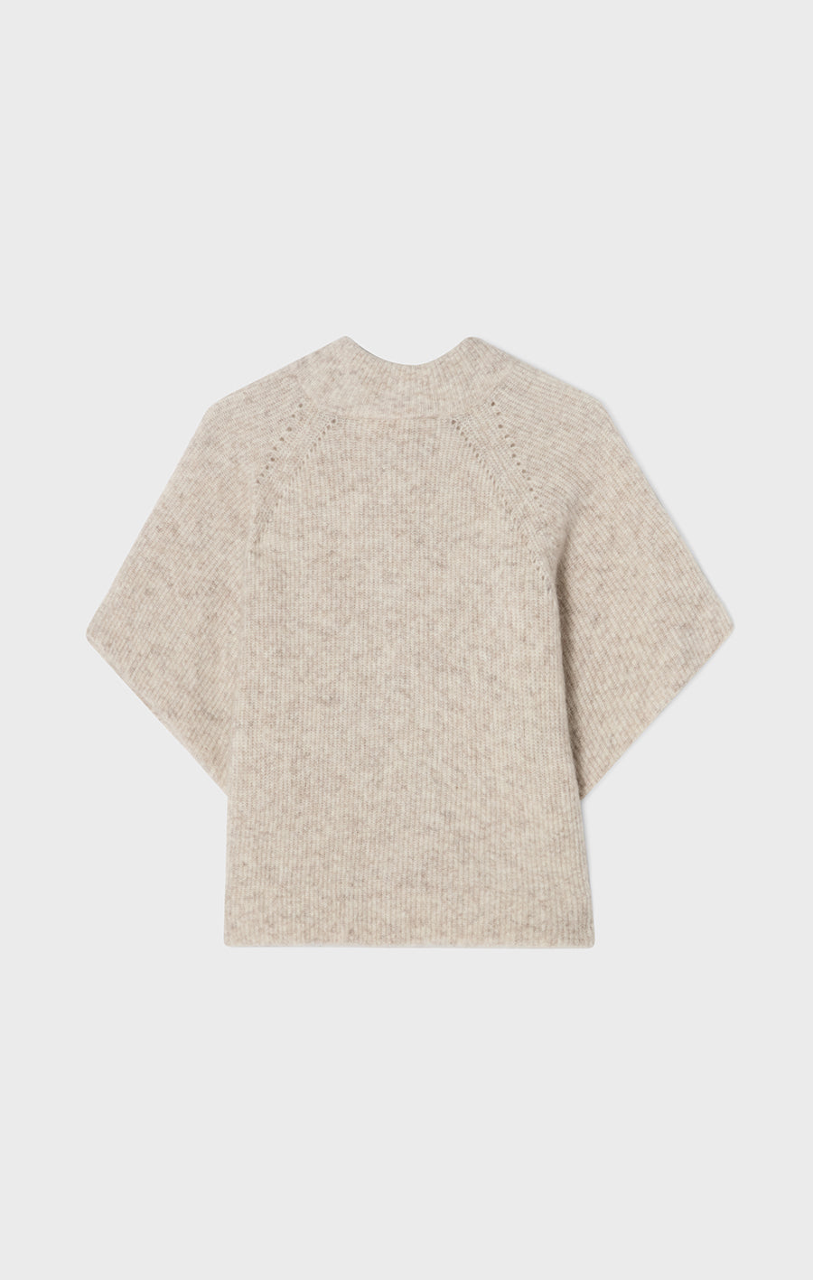 Vilanie kort kofta i mohair ljusbeige