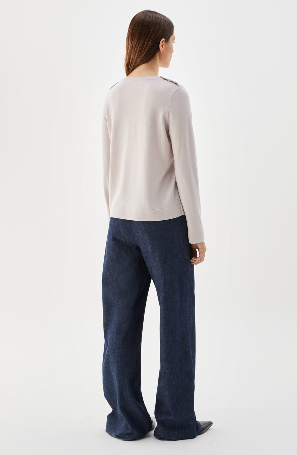 Annika Merino Wool Top Light Rose