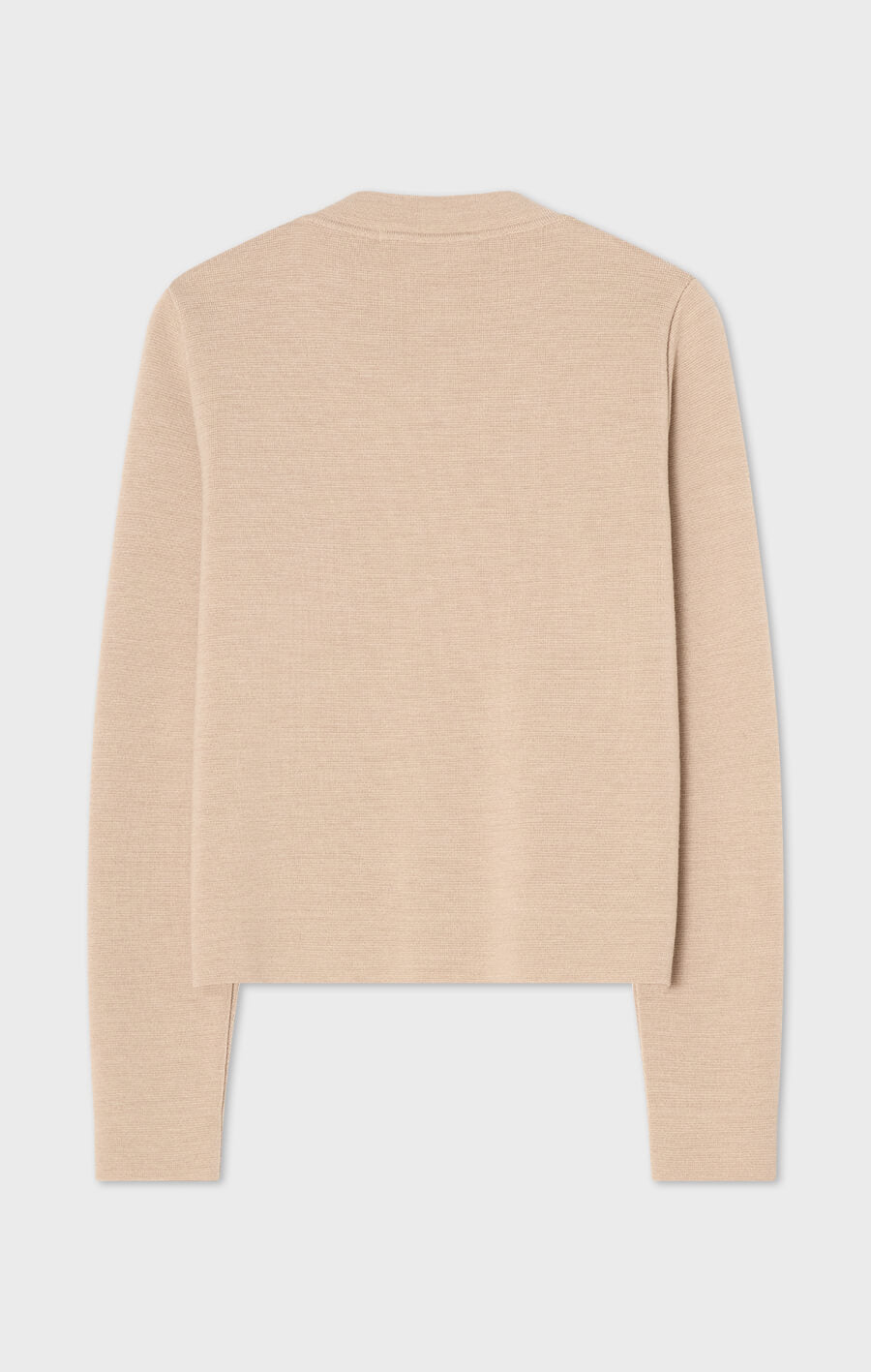 Aria kort kofta i merinoull Beige