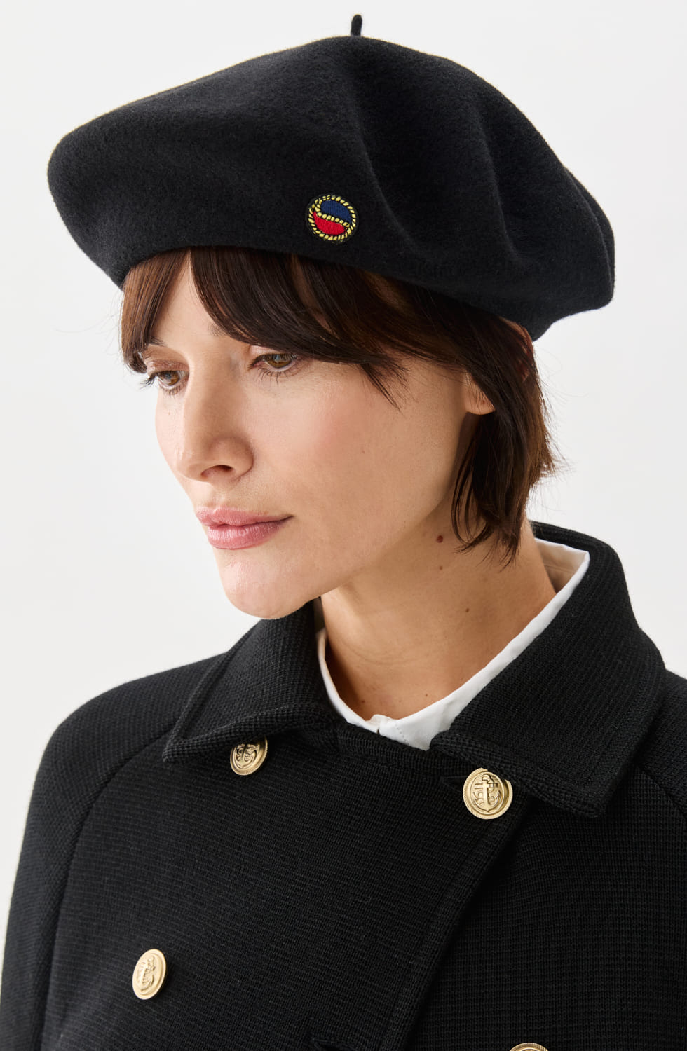 Beret Basker I Ull Svart