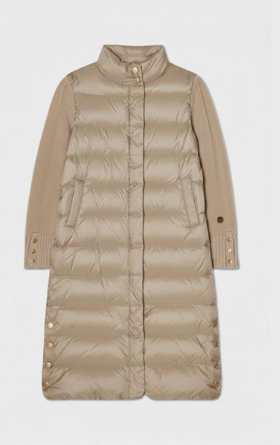 Celia lång dunkappa beige