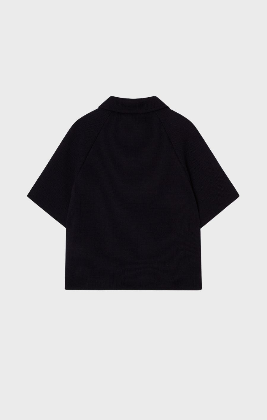 Gertrude Knitted Wool Cape Black