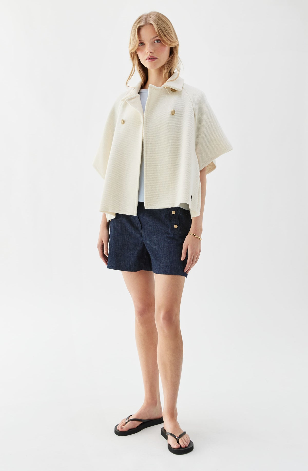 Gertrude Cape Ecru