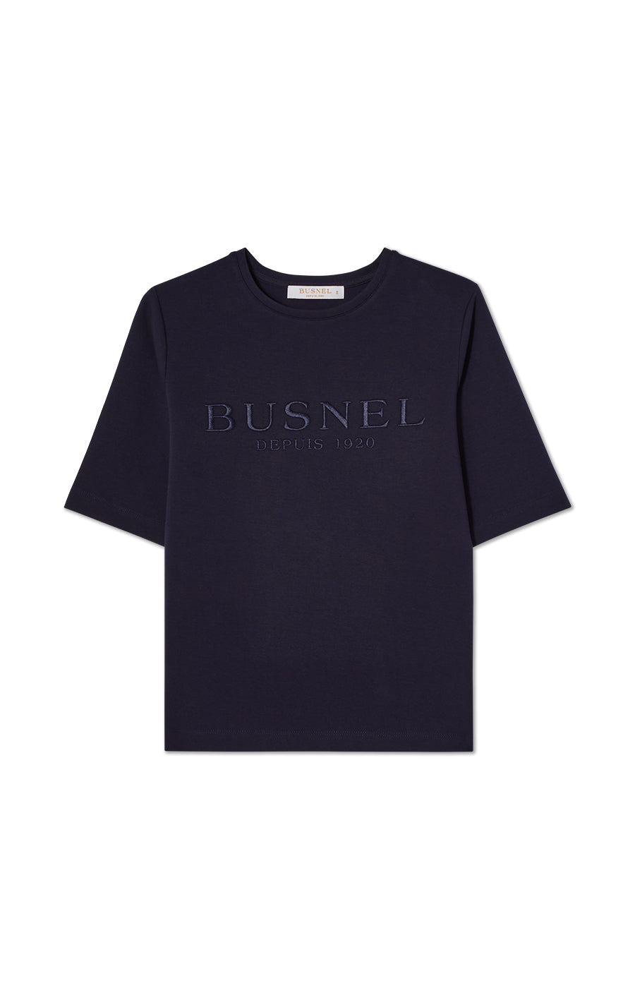 Hanna Broderad T-shirt Mörkblå