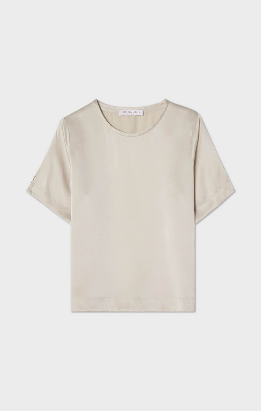 Ivory Silk T-shirt Silver Birch