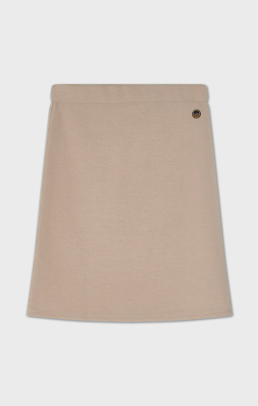 Lucky Knitted Wool Mini Skirt Fudge