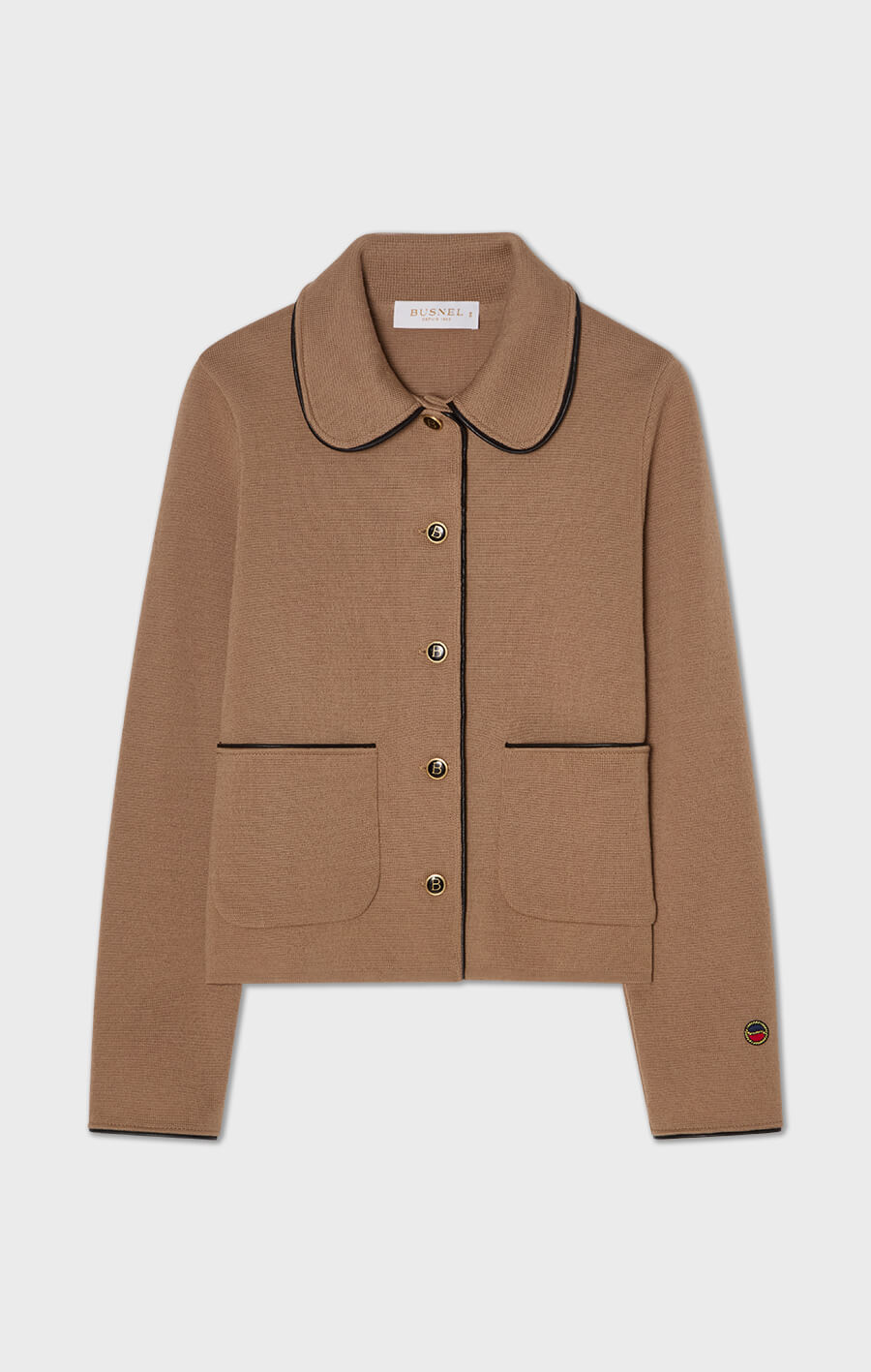 Maxine Piped Jacket Salty Caramel/Black