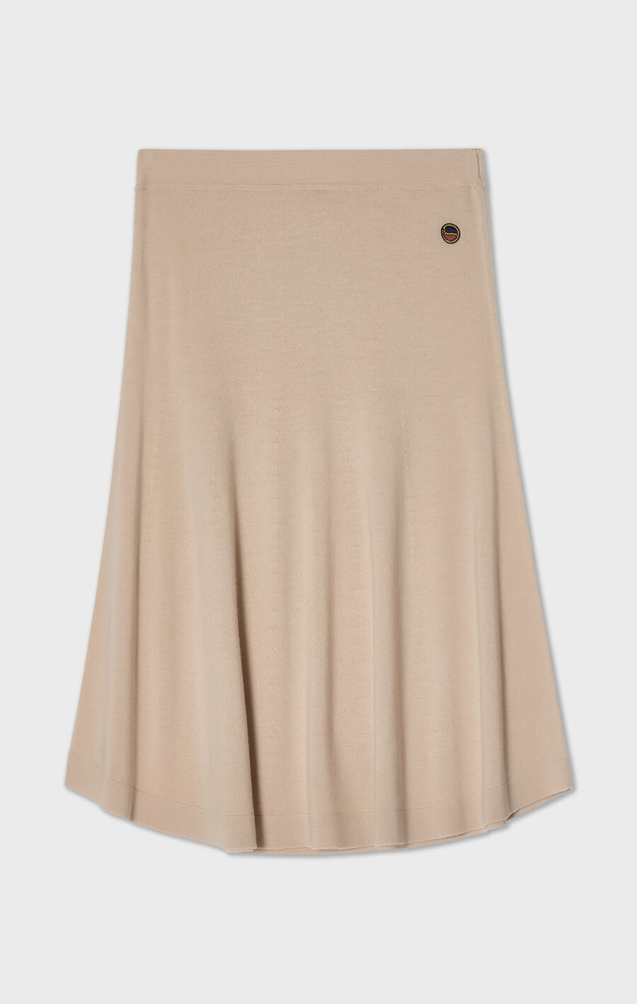 Maja Knitted Wool Midi Skirt Fudge