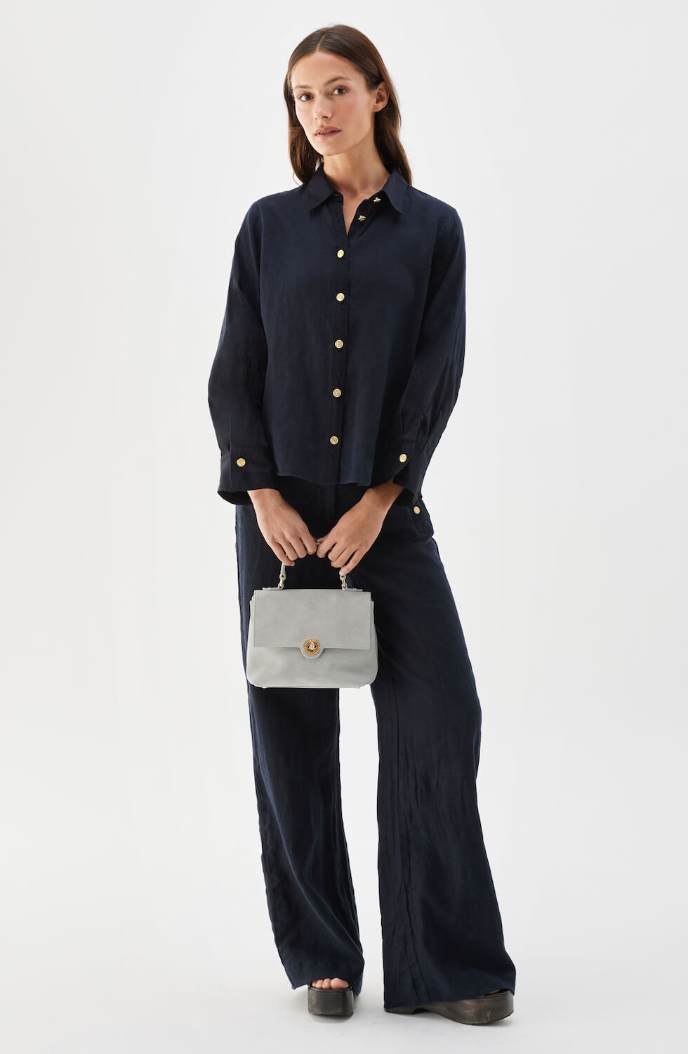 Nenne Linen Shirt Marine