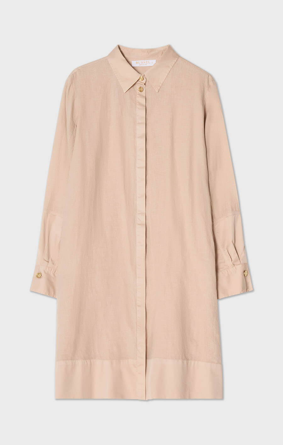 Raven Linen Dress Fudge
