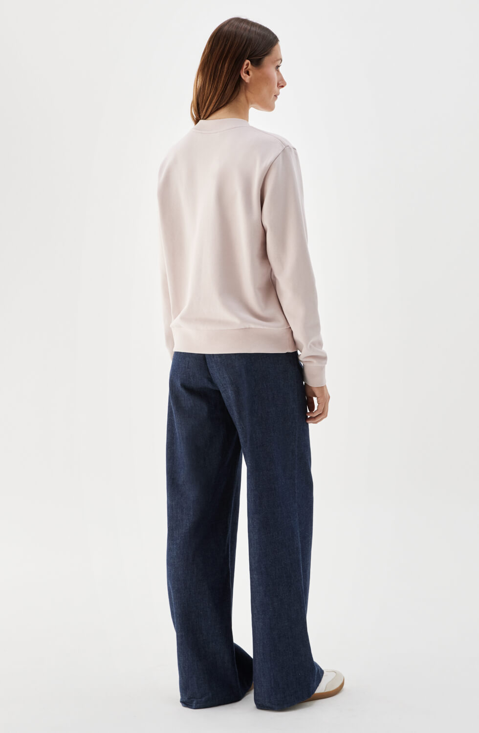 Samantha Embroidered Sweatshirt Light Rose
