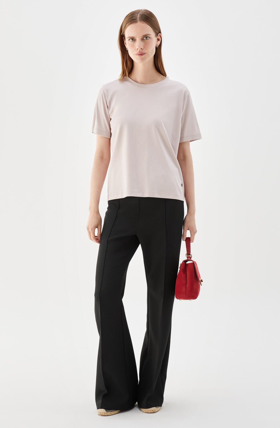 Tessa Cotton T-shirt Light Rose