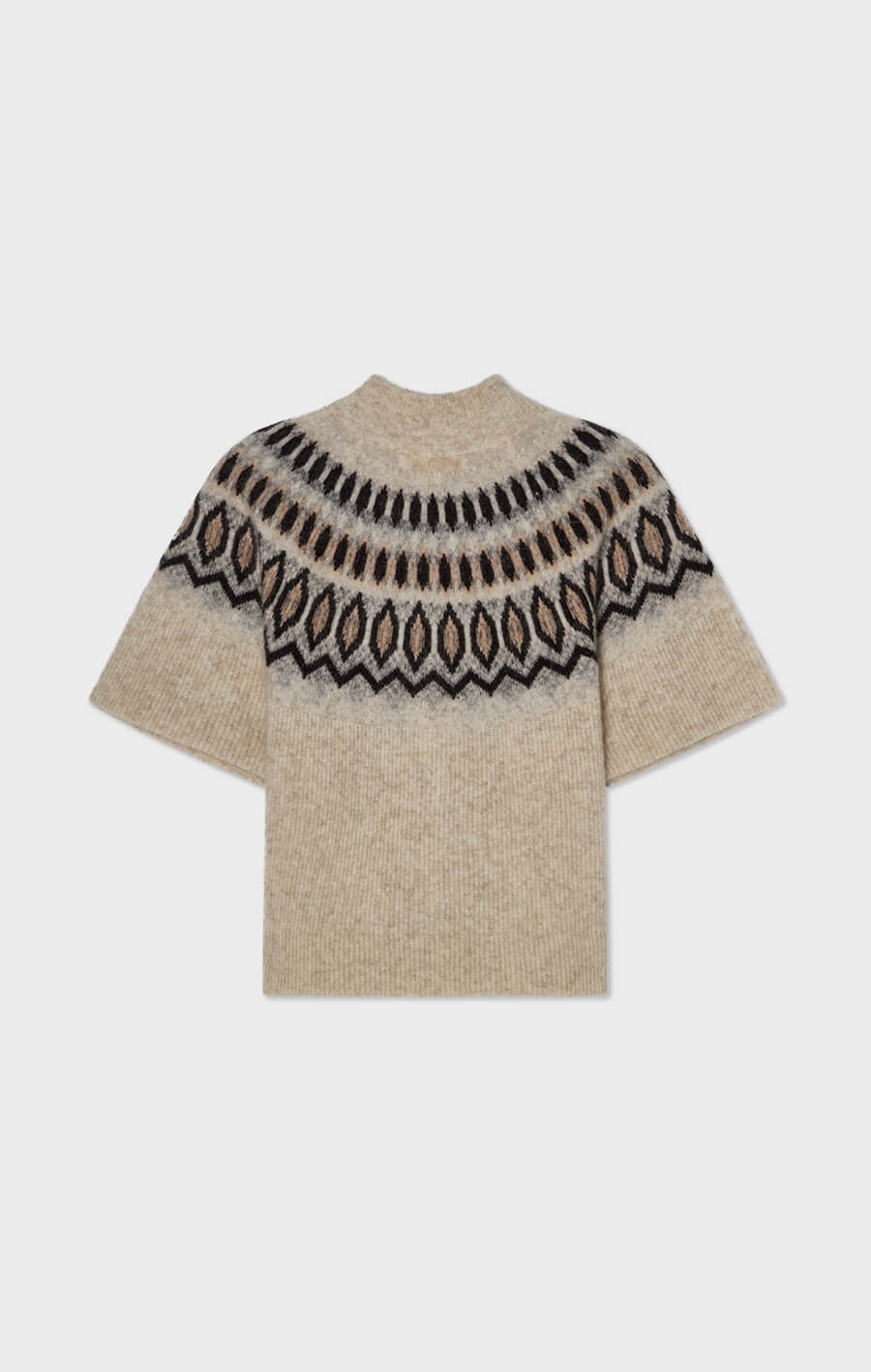 Vilanie Kofta Jacquard Ljusbeige