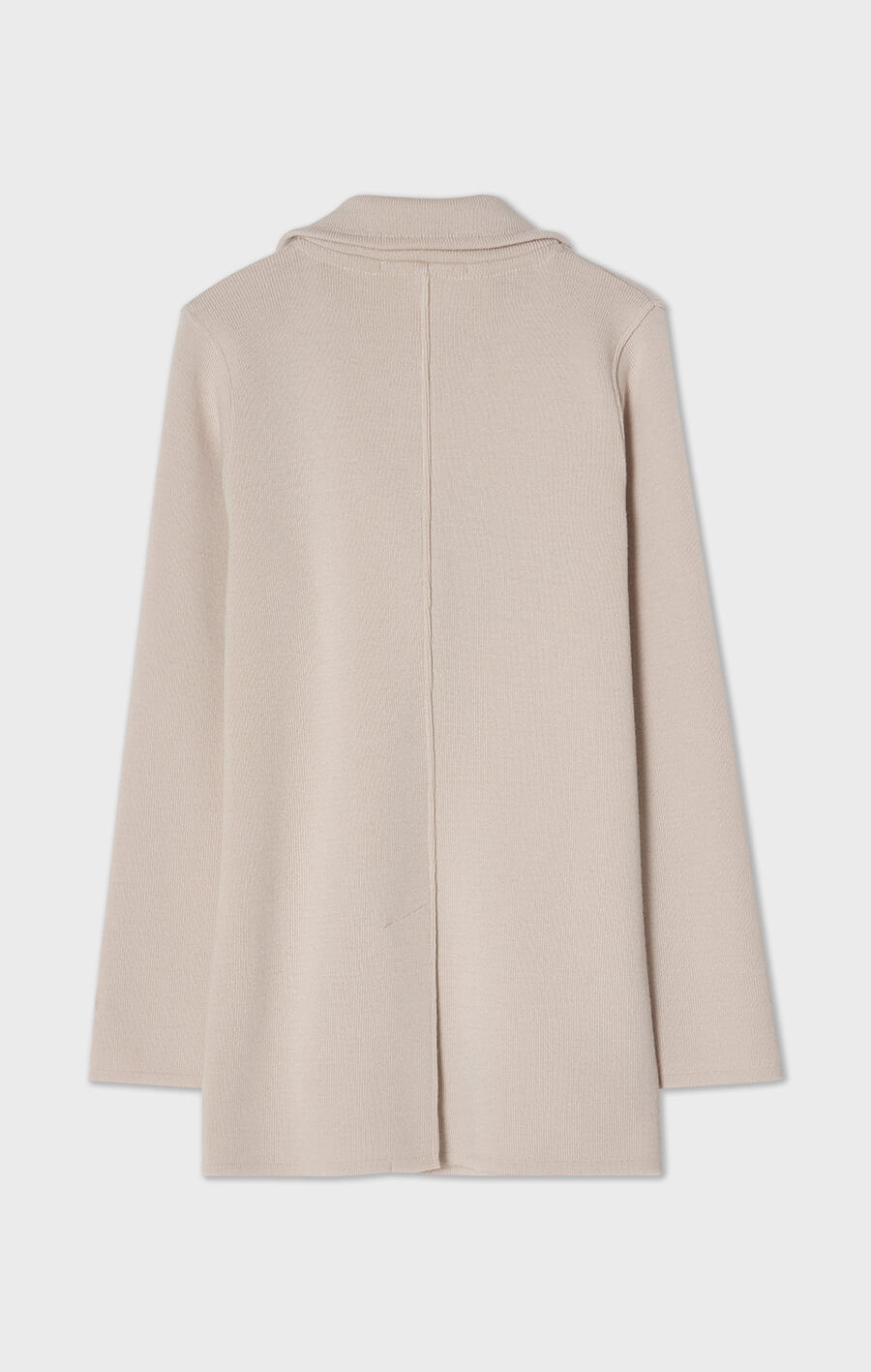 Victoria Knitted Wool Jacket Silver Birch